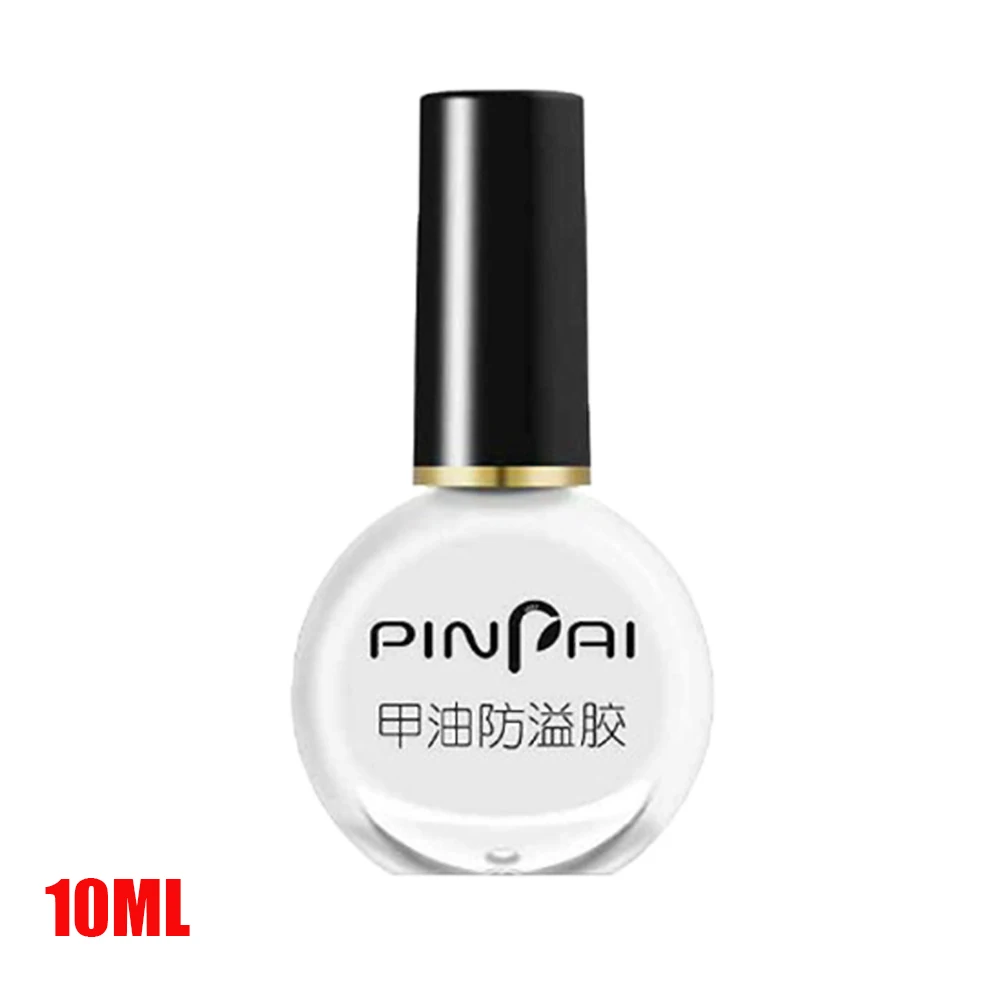 10ml white 2 Colors Spill Proof Stick Polish Glue Anti Overflow Nail Glue Gel Varnish Primer Nails Glue Gel Protect Cuticle Manicure Tool - Цвет: 10ml white