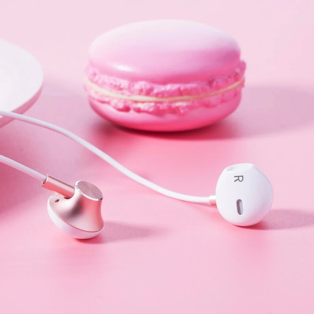 Наушники вкладыши с микрофоном для Xiaomi Huawei 3 5 мм Металлические Super Bass гарнитура