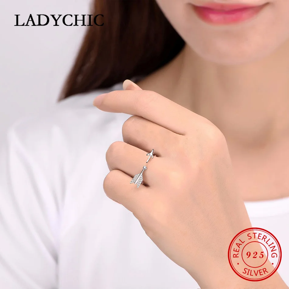 Женское Открытое кольцо LADYCHIC оригинальное регулируемое для влюбленных лучшее