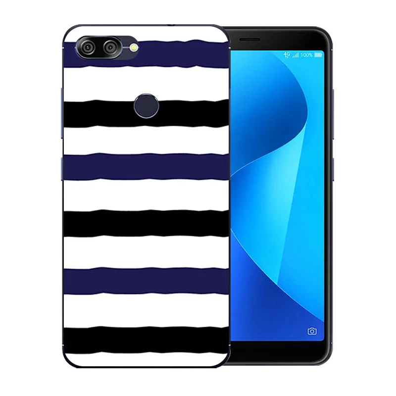 5 7 дюйма для Asus ZenFone Max Plus M1 ZB570TL прозрачная задняя крышка с красочным рисунком Для
