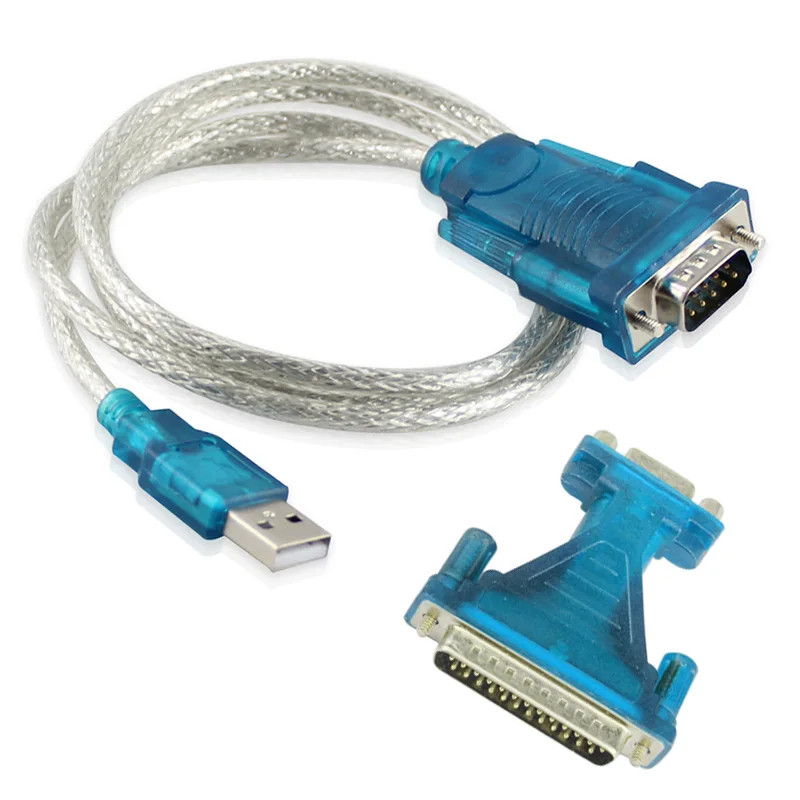 USB 2.0 to RS232 Com Port 9 Pin Serial DB25 DB9 Adapter Cable Converter Hi dropship |