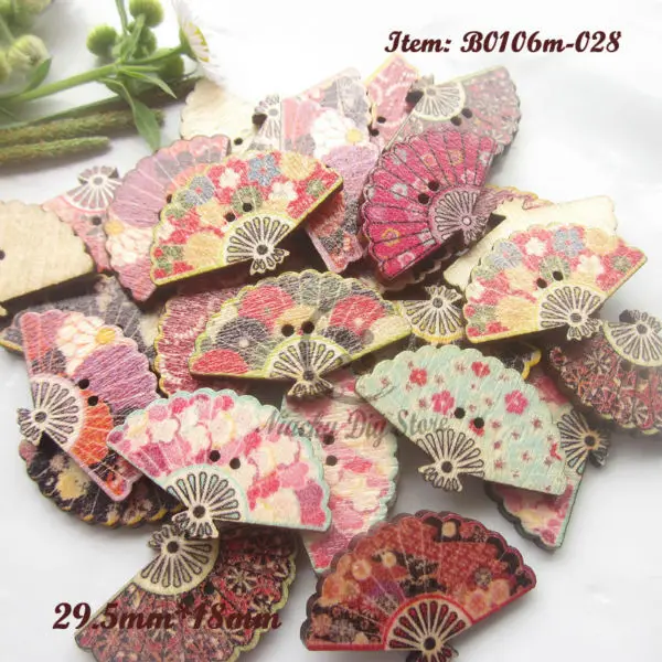 Пуговицы для скрапбукинга 100 шт. складные деревянные декоративные кнопки