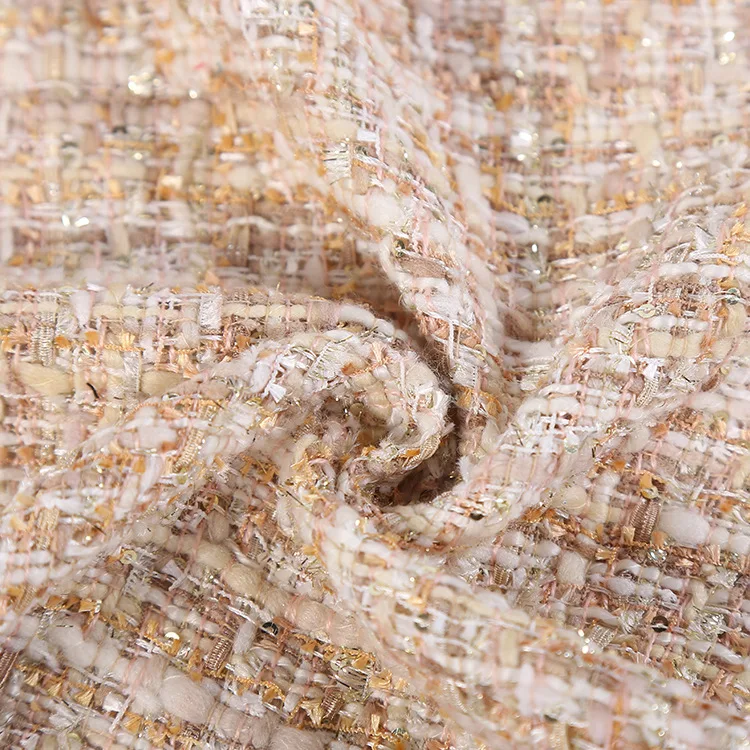 Твидовая ткань модная женская одежда свитер куртка Fabrics-365gsm (5% шерсть 30% акрил 65%