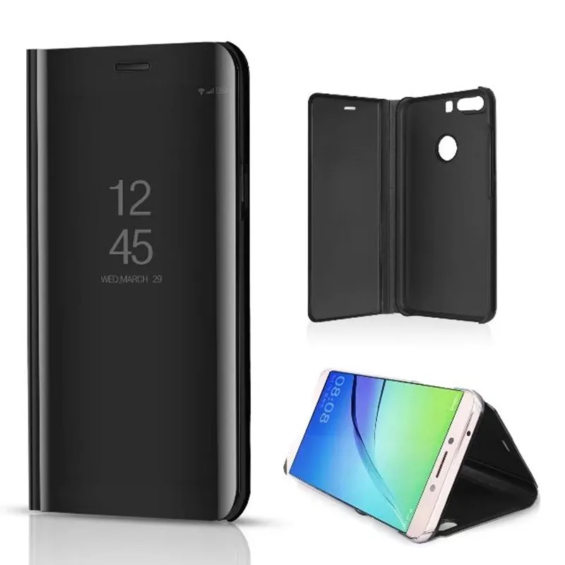 Роскошный УФ зеркальный прозрачный умный флип-чехол для Xiaomi Redmi Note 5 чехол 5A Prime