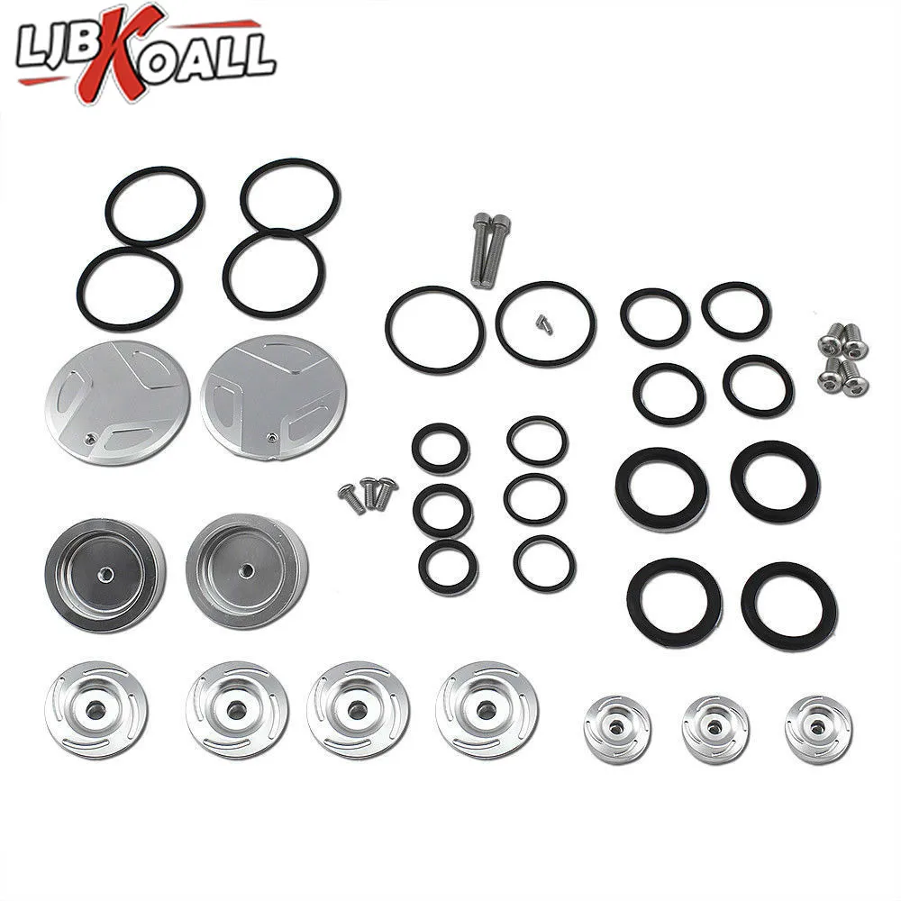 

Motorcycle CNC Aluminum Silver Frame Hole Plug Cap Cover Set for 2013-2019 BMW R1200GS R1250GS R 1200 GS RT Adventure 2017 2018