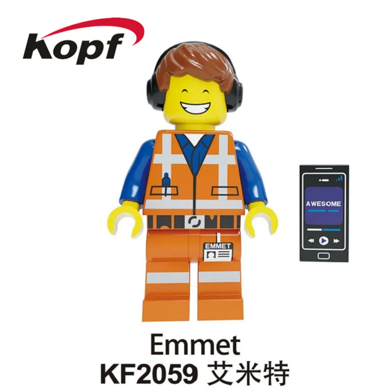 KF2059 Without Box KF8042 строительные блоки серии Pumpng Бэтмен оловянный человек кирпичи арбуз человек Emmet Жираф Лев фигурки подарок детям подарок игрушки - Цвет: KF2059 Without Box