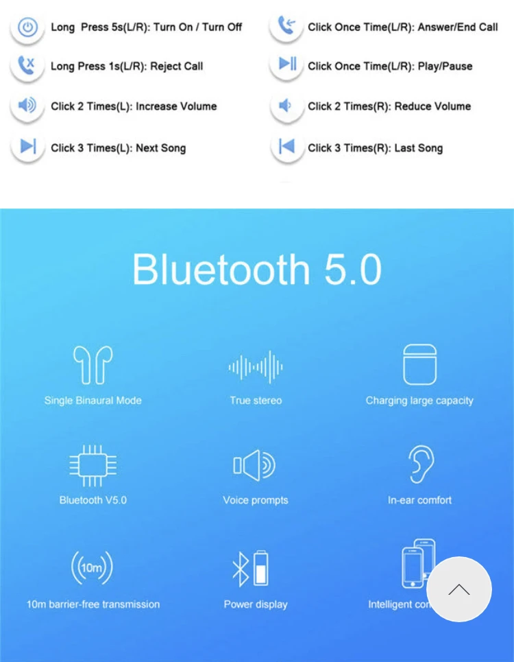 I20 tws всплывающие наушники Bluetooth 5,0 сенсорное управление беспроводные наушники