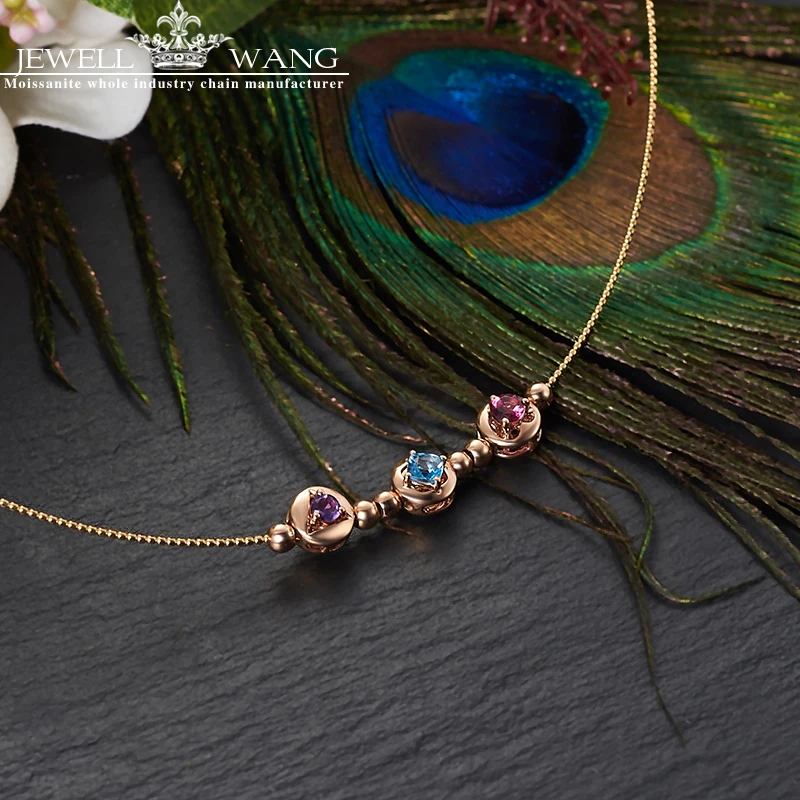 Женская подвеска из драгоценных камней цвета розового золота 18 К|pendants for women|pendant