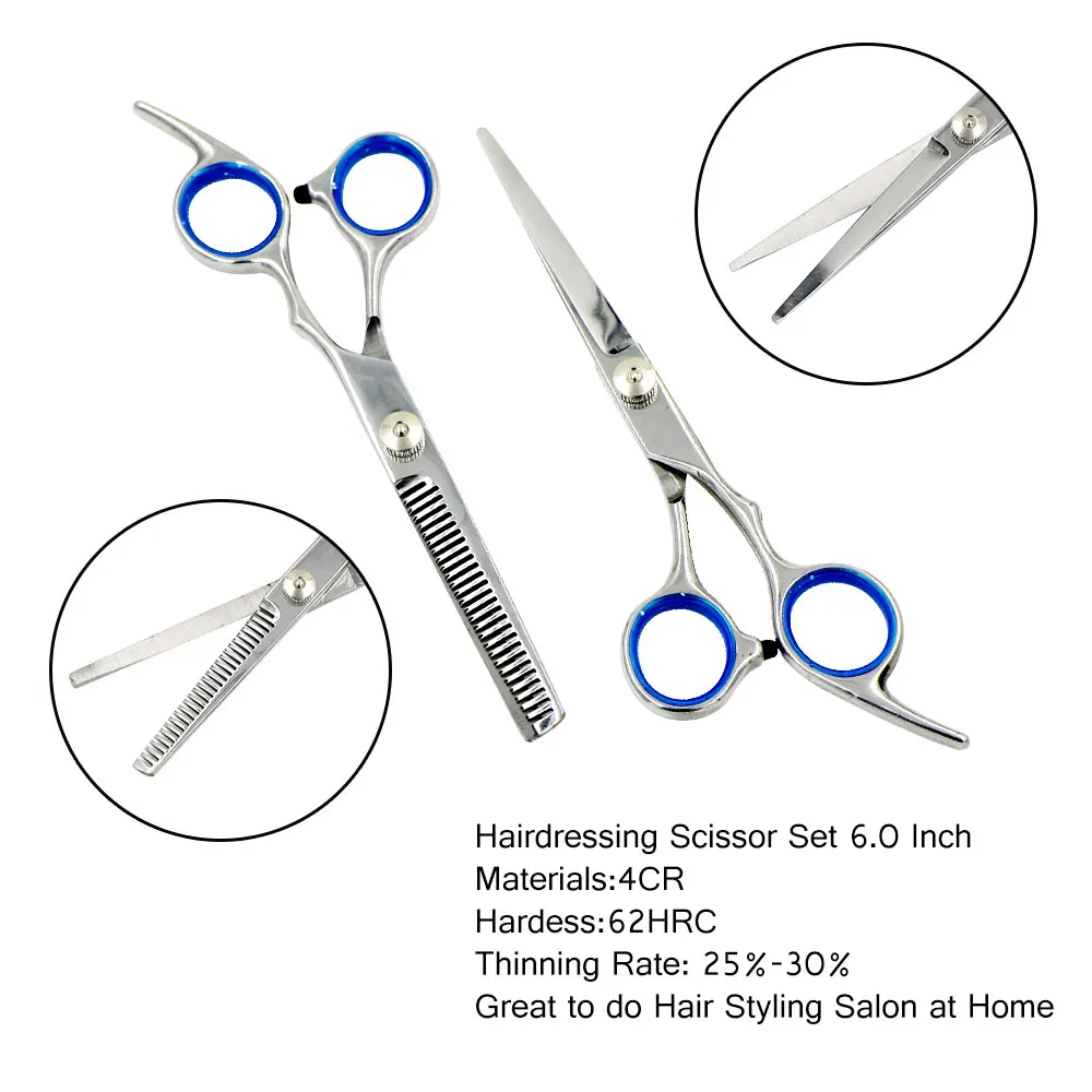 Dighealth Professional 6 Inch Hair Scissors Cutting Thinning Styling Tool Hairdressing Tesoura Barber Salon Shears | Красота и