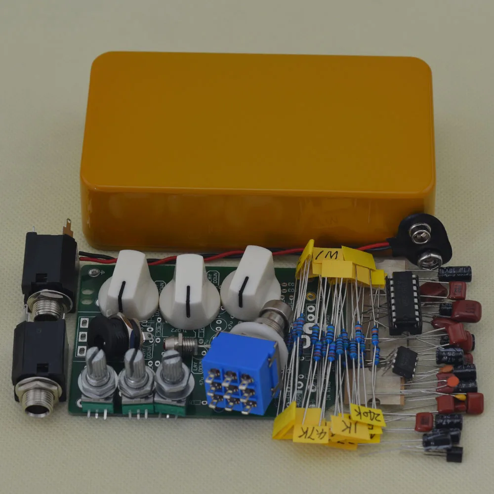 Набор педалей DIY Delay 1 With1590B стильная педаль для гитарных эффектов алюминиевая