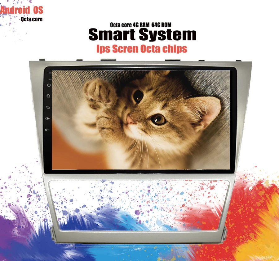 Android 10 0 Octa Core 1 &quotАвтомобильный dvd плеер для Toyota Camry 2008 2011 GPS Navi поддержка dab +