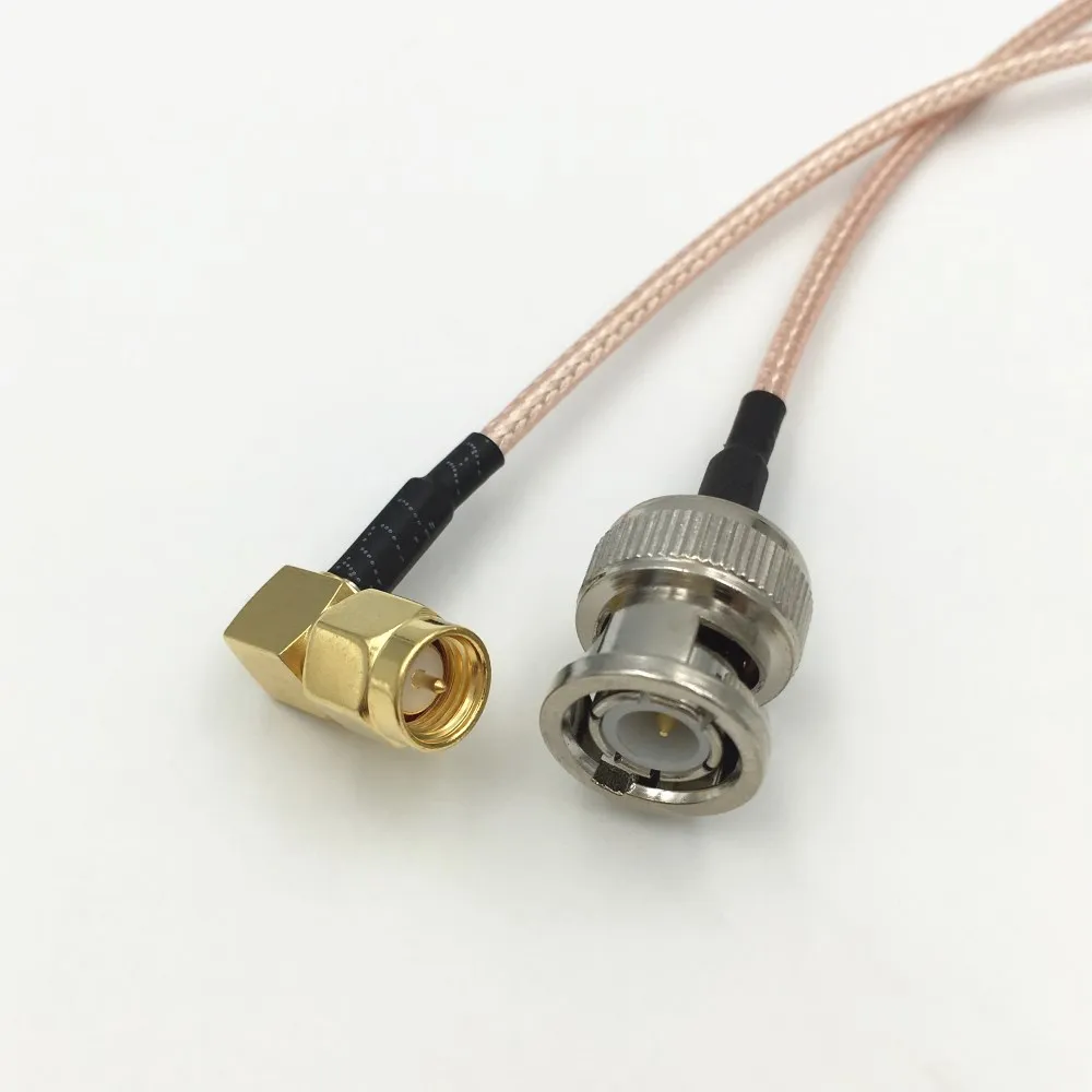 Коаксиальный удлинитель с прямым штекером BNC на разъем SMA RG179|Соединители| |