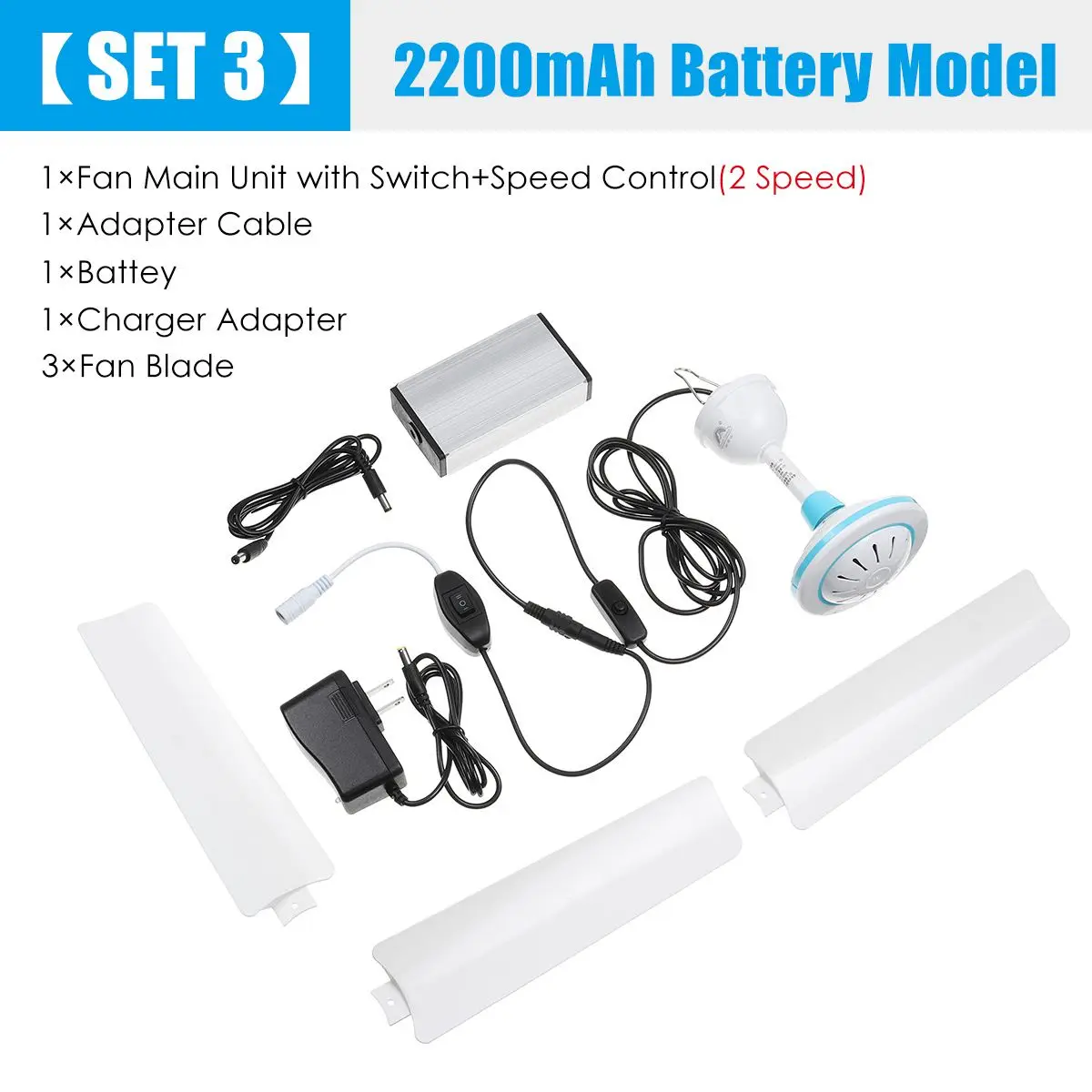 2200mAh Battery Mode 20 дюймов 12 В 6 Вт мини Электрический Потолочный вентилятор вентиляторы USB домашний Кондиционер-охладитель вентиляторы Li-Ion для спальни Лето Открытый 3 лезвия - Цвет: 2200mAh Battery Mode