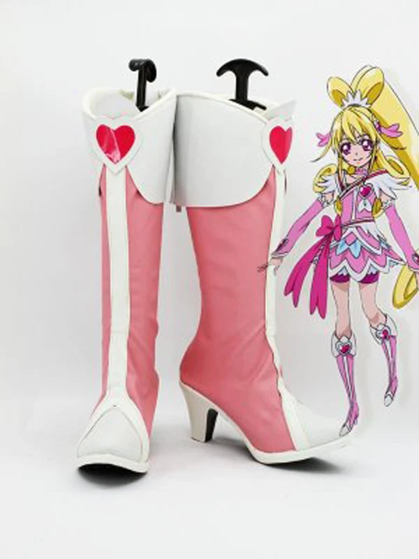 Сапоги для косплея Pretty Cure Aida Mana в форме сердца сапоги аниме вечеринки женская