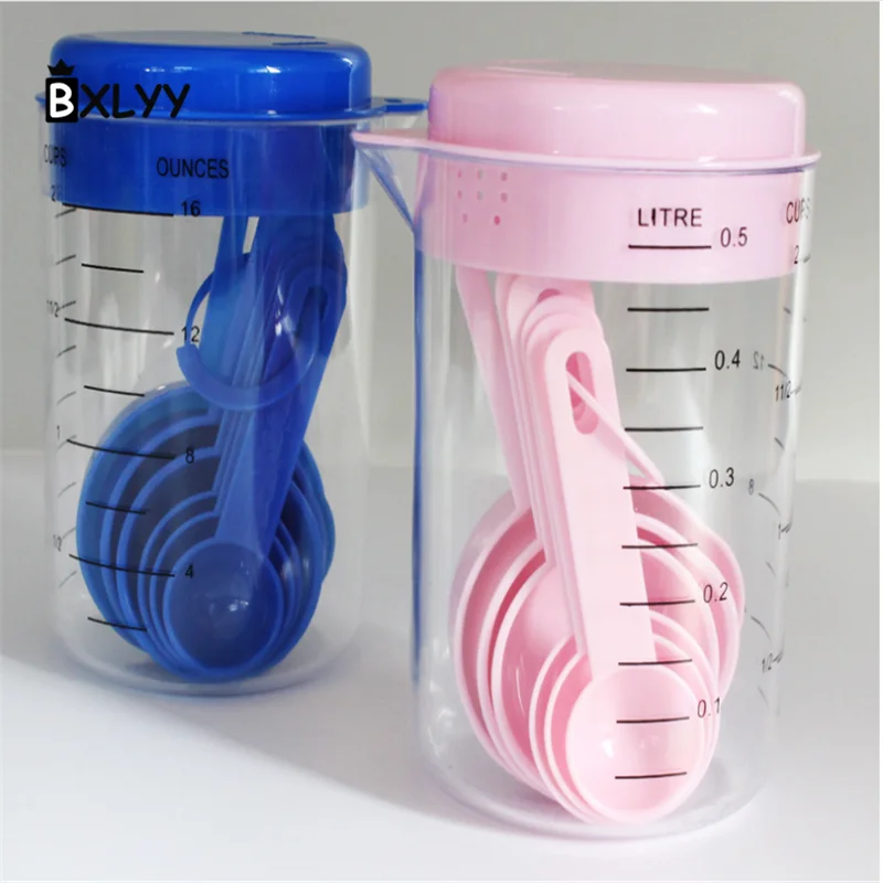 Мерная чашка BXLYY500ml + 6 мерных ложек мерная ложка набор из 7 предметов со шкалой