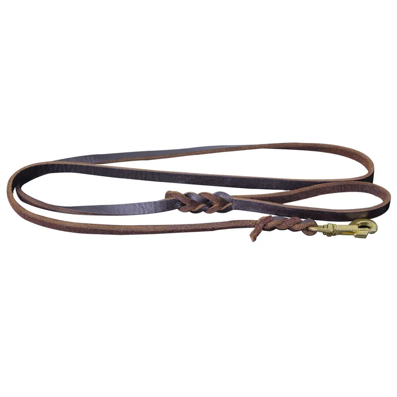 2018 новый роскошный поводок для собак из натуральной кожи большой Поводок коровья