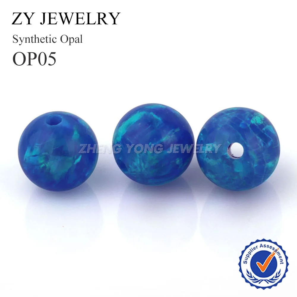 OP05-6mm-10pcs 6 мм, для лабораторного создания, полный Просверленный круглый шар, опал, бусины для рукоделия, ювелирных изделий, синтетический опал, камень - Цвет: OP05-6mm-10pcs
