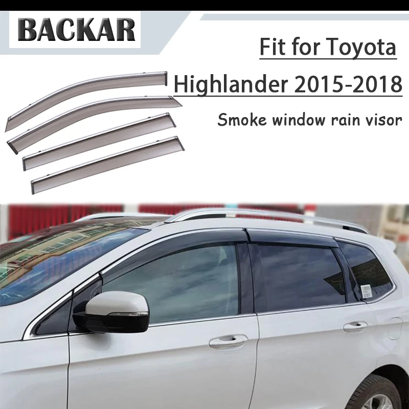Защитный козырек от дождя ветра и солнца для Toyota Highlander XU50 2015 2016 2017 2018|Навесы