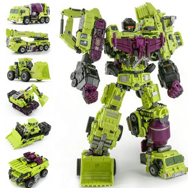 JinBao Разрушитель трансформация G1 GT Oversize 6 в 1 Bonecrusher Scrapper Gravity Mixmaster Hook KO фигурка