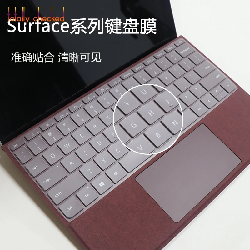 Прозрачная накладка на клавиатуру для Microsoft Surface Pro 7 6 5 4 12 3 дюйма/Surface book go 2 13 15