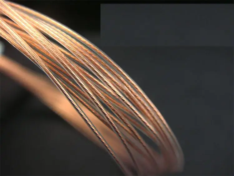 Кабель для наушников медный с одним кристаллом удлинитель 30AWG 7/0 10 метров |