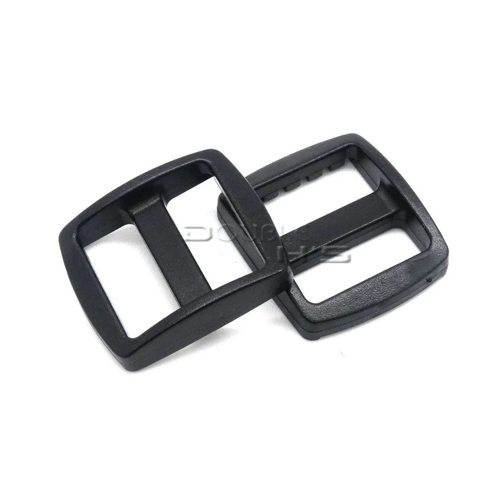 

500pcs/lot 5/8" Plastic Slider Tri-Glide Adjust Buckles Backpack Straps Webbing 16mm Black
