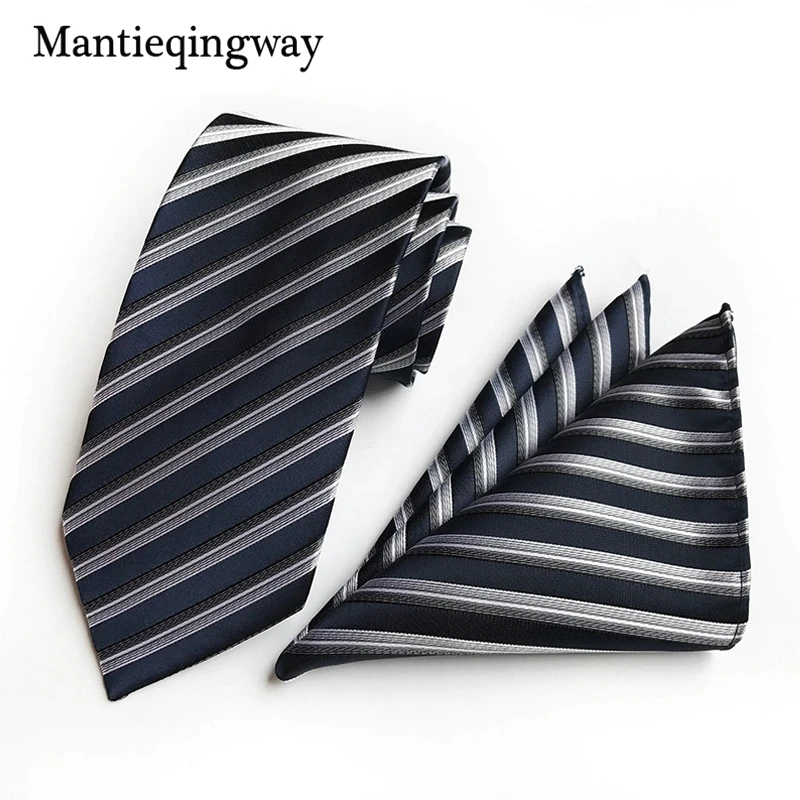 2019 модный мужской галстук с пейсли + платок набор Gravatas деловой комплект для