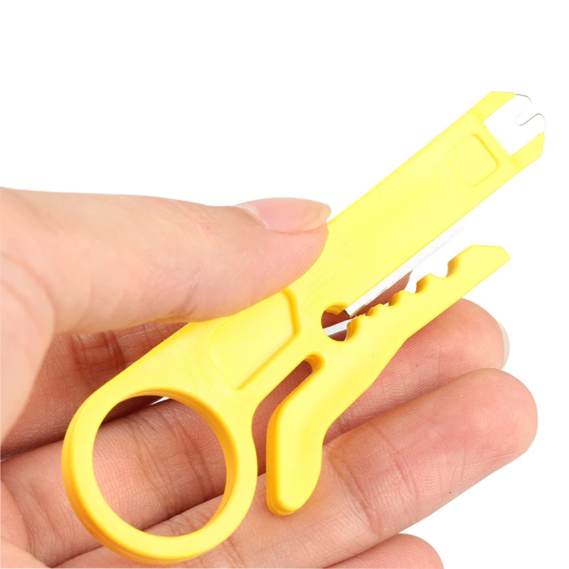 

10pcs Mini Portable Wire Stripper Knife Crimper Pliers network Tool Cable Stripping Cutter Multi Tools Cut Line Pocket Multitool