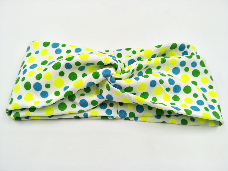 2017 Новый джинсовый комплект с хорошей растяжкой, модными цветами и точечной печатью на повязке для волос в стиле головной убор для женщин.