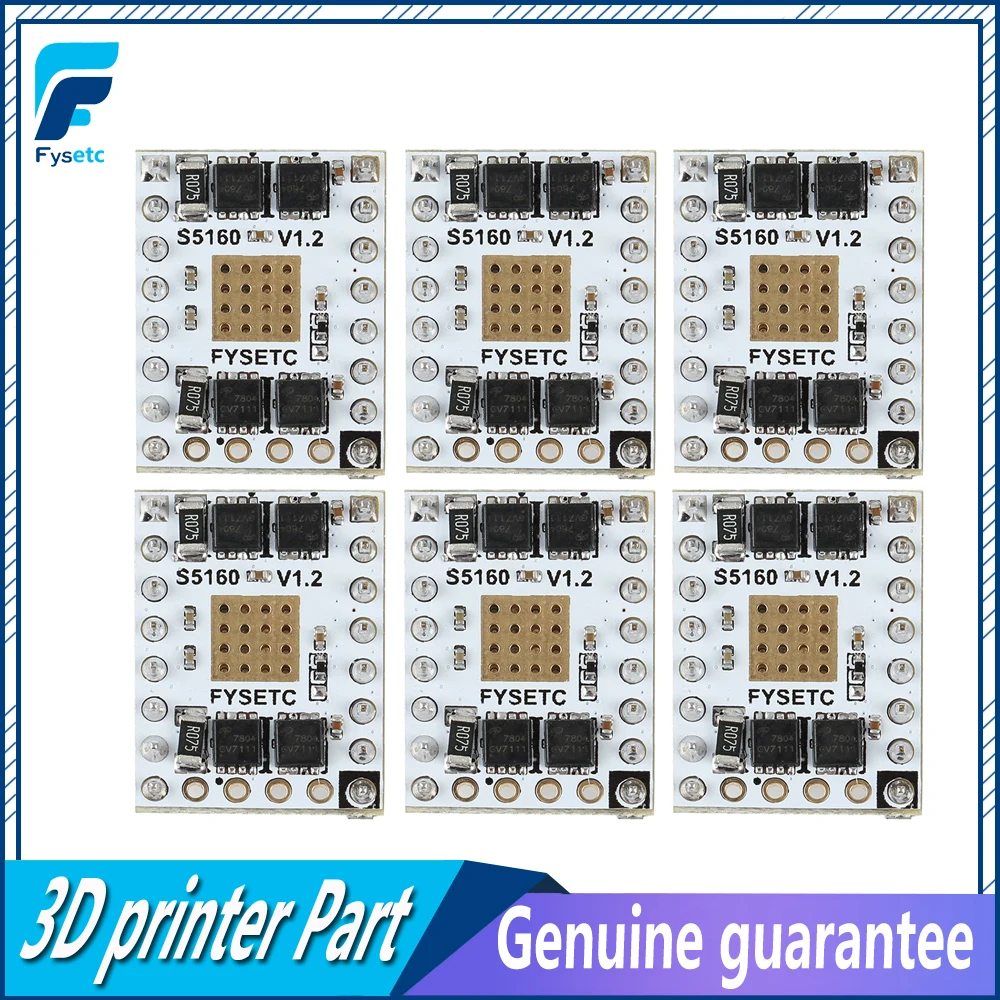 6 шт. драйвер шагового двигателя для 3D-принтера TMC5160 V1.2 SPI S5160 | Компьютеры и офис