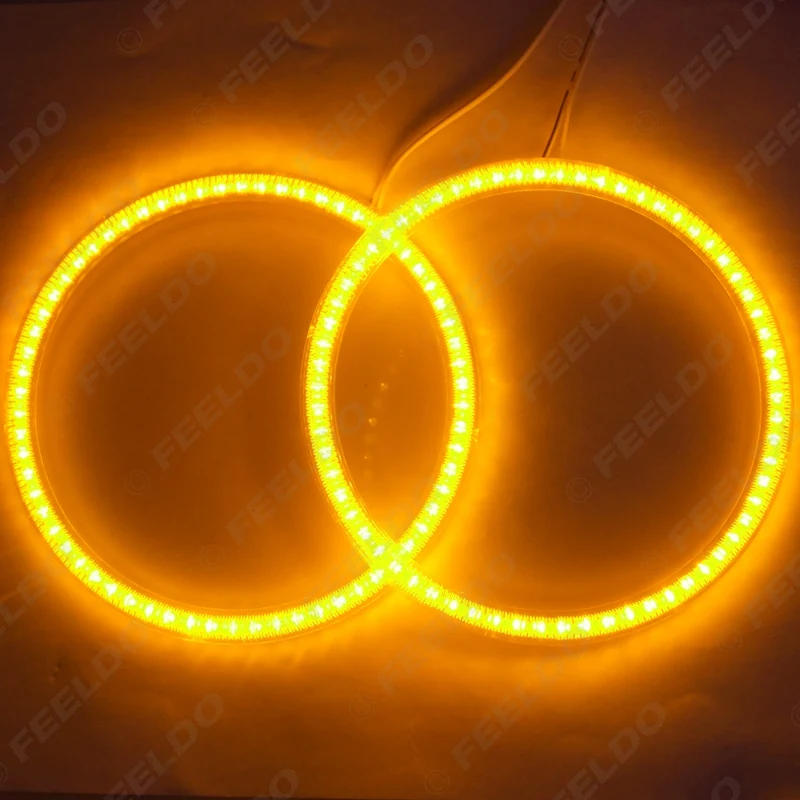 FEELDO 4X120mm Car LED Halo Rings Angel Eyes DRL Head Lamp For BMW E30/E32/E34 #HQ4746 | Автомобили и мотоциклы