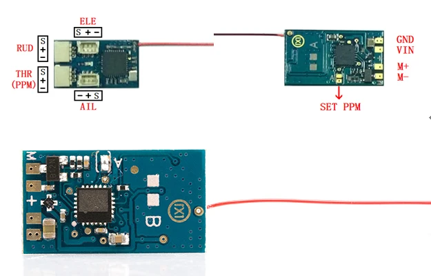 Мини приемник серии RX PPM выходные платы совместимы с 8CH Futaba SFHSS Mini 1 1g|receiver board|ppm