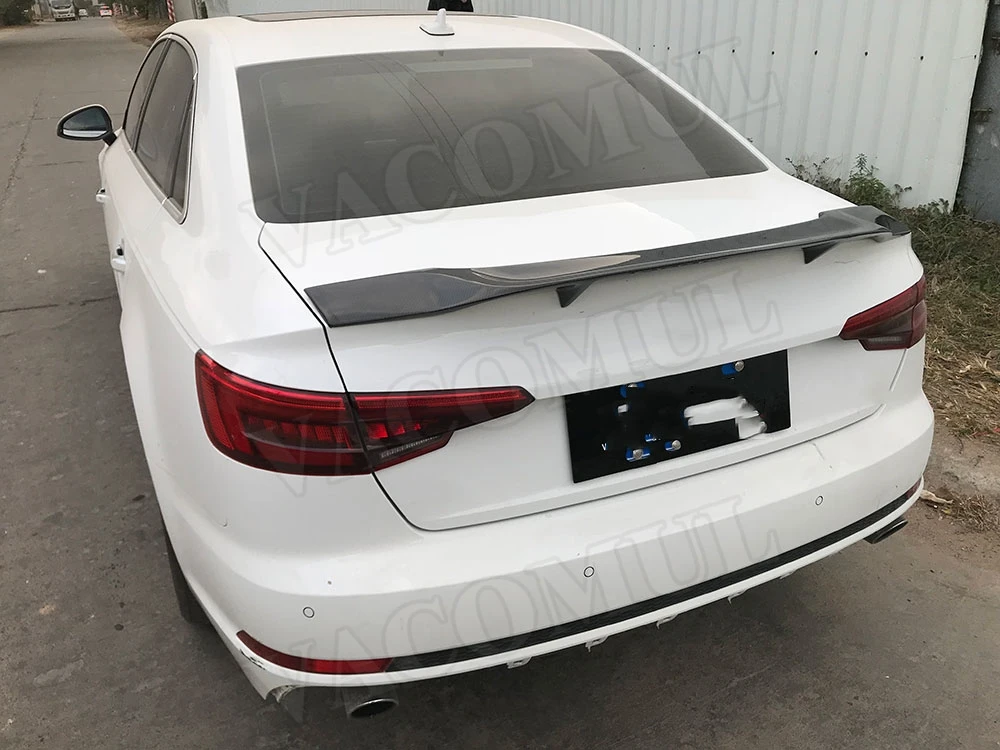 Задний спойлер багажника автомобиля из углеродного волокна для Audi A3 S3 Sedan 4 двери 2013- R Стиль