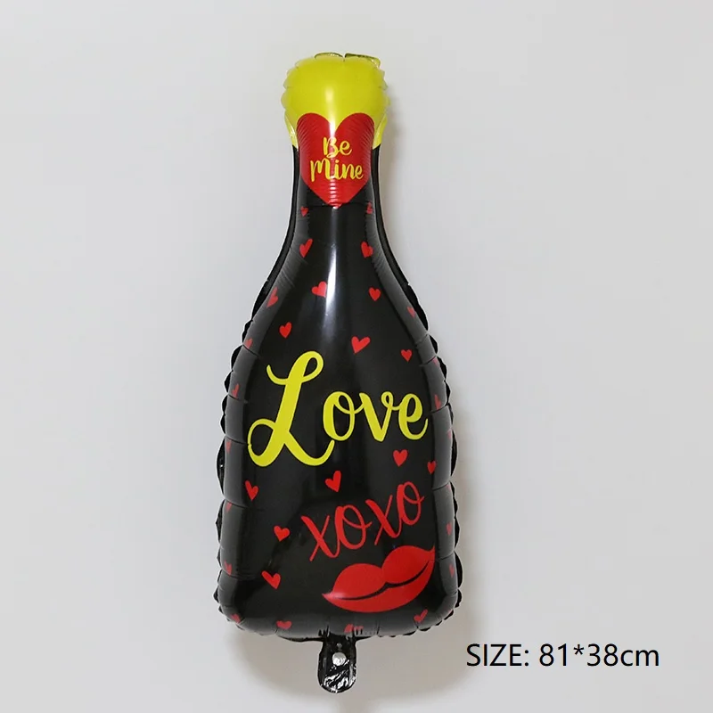 Вино bottlebig Фламинго Кубок льда Черный романтичный фон с рисунком xoxo шар 20 лет