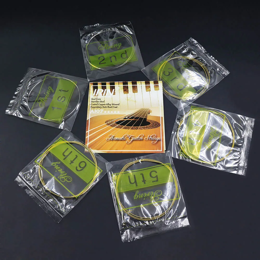 Сменные Струны для акустической гитары полный комплект 6 шт. (.011-.052) стальной