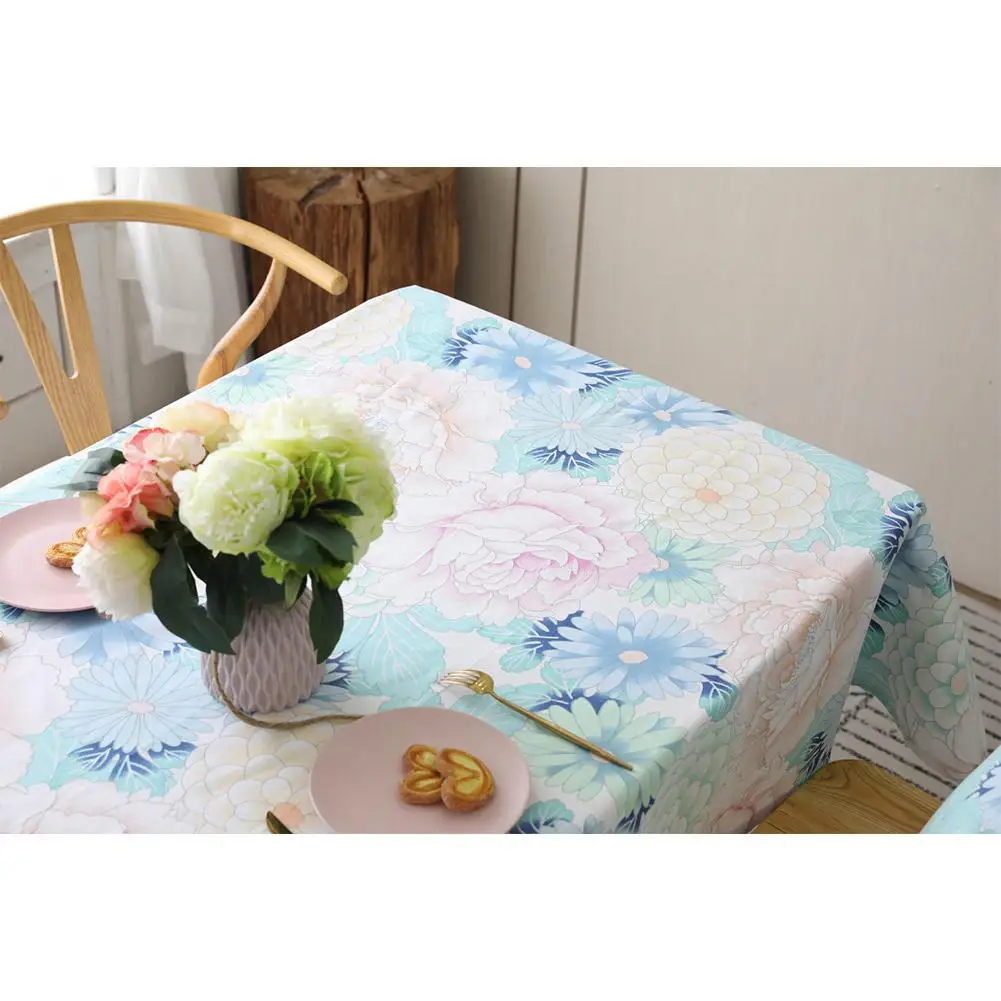 Europese Pastorale Plant Bloemen Gedrukt Tafelkleed полиэстер Stof Cover Home Textiel стол для гостиной|Скатерти| |