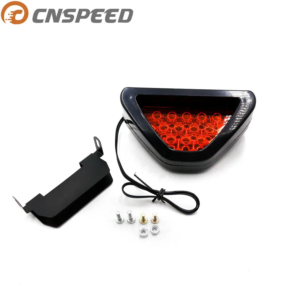 CNSPEED 12V светодиодный задний стоп-сигнал Третий красный мигающий фонарь