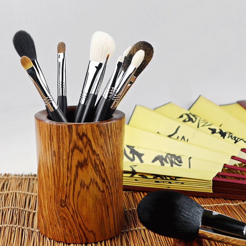 Профессиональные кисти для макияжа ручной работы набор мягких Sokouhou из волоса