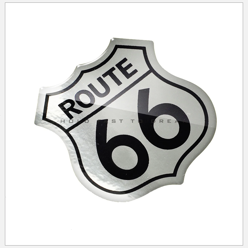 3D стикер для автомобиля СТИЛЬ Америка США история ROUTE 66 дорожный логотип