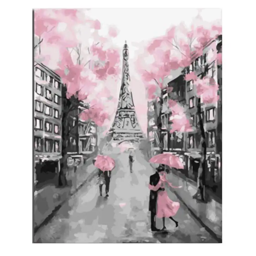 Paris Painting 12 Украшение гостиной, картины по номерам на холсте, мост фейерверков, картины на холсте для гостиной - Цвет: Paris Painting 12