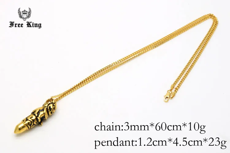 Мужская нержавеющей стали черного золота брюки-хранители лев тотем пуля