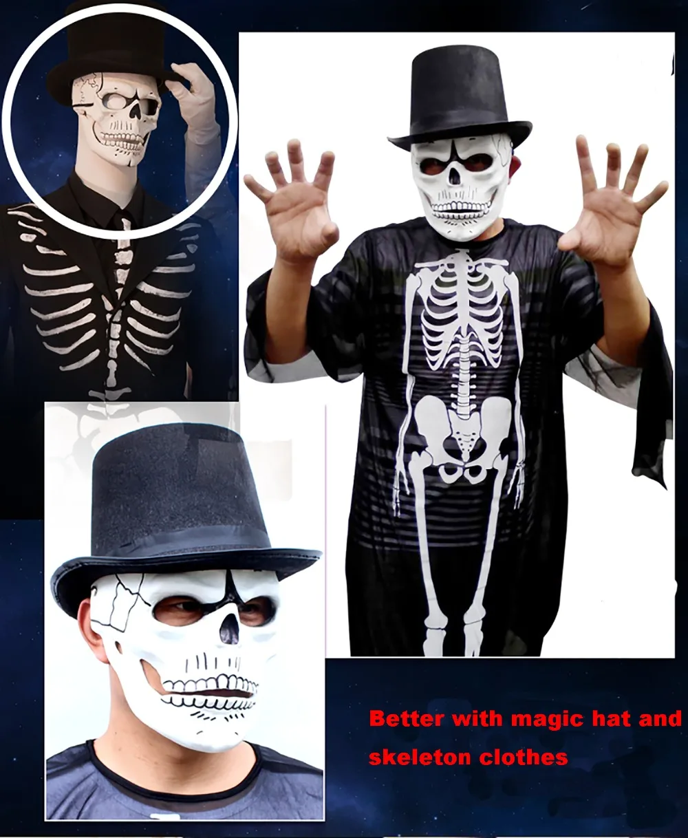 Movie 007 ghost bond party mask Skull Skeleton Scary Halloween film theme Bond cosplay props resin | Дом и сад