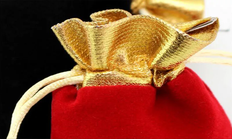 50 шт./лот высококачественные черные бархатные мешочки на шнурке трех размеров