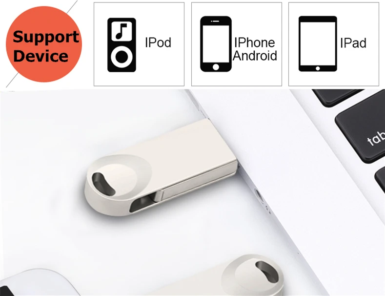 Металлический USB-флеш-накопитель 3 в 1 OTG флеш-накопитель 0 Usb-флеш-накопитель 128 ГБ