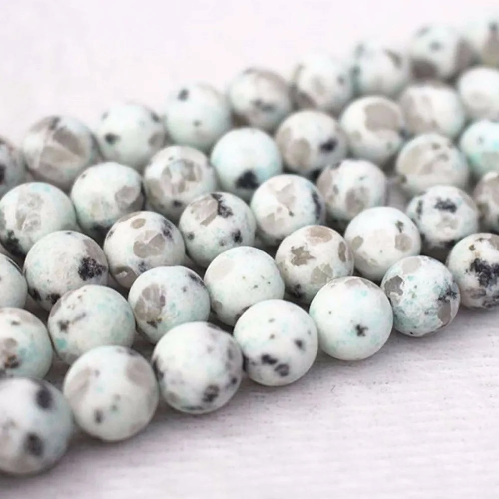 Wholesale Matte Green Sesame Jaspers beads 4mm 6mm 8mm 10mm 12mm Smooth And Round Beads.DIY Jewelry Making Beads | Украшения и