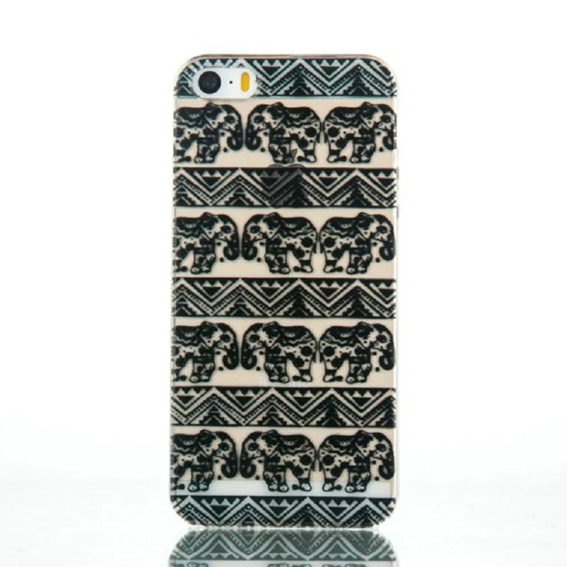 GLSHST TPU Cover For Samsung A5 2015 A310 2016 A510 J310 Thin Transparent Black And White Pattern Silicon2017 Soft |