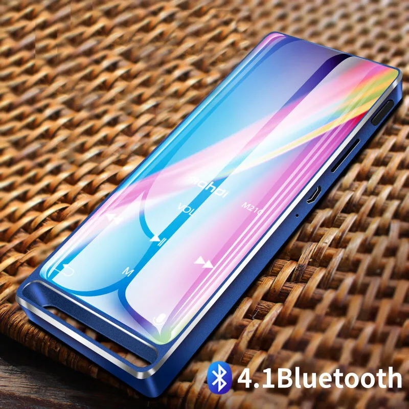 Bluetooth4.1 mp3 плеер с сенсорным ключом ультра тонкий 8 ГБ/16 ГБ 1 дюйма цветной экран без