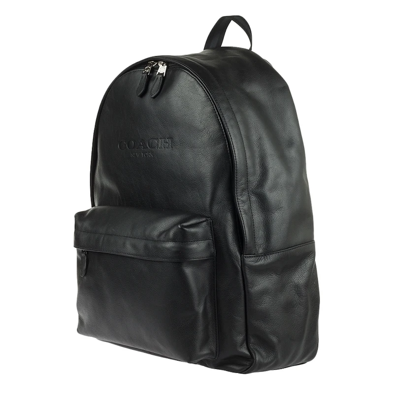 Мужской черный кожаный рюкзак Coach F54786/F49313/F23247|Мужские рюкзаки| |