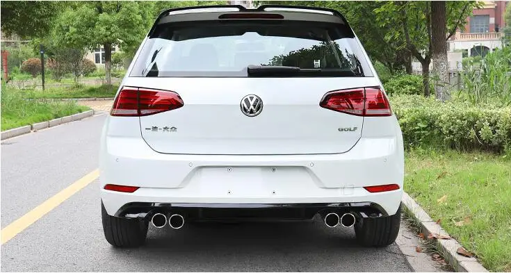 Для Volkswagen Golf 7,5 Задний Спойлер ABS задний бампер диффузор защитные бамперы для GOLF после хром задний спойлер