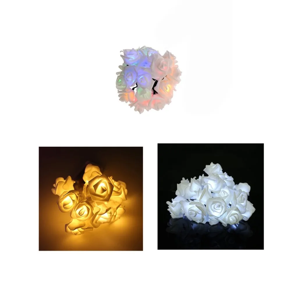 30LED Battery operated LED Rose Flower Christmas holiday String Lights for Valentine Wedding Decoration | Освещение